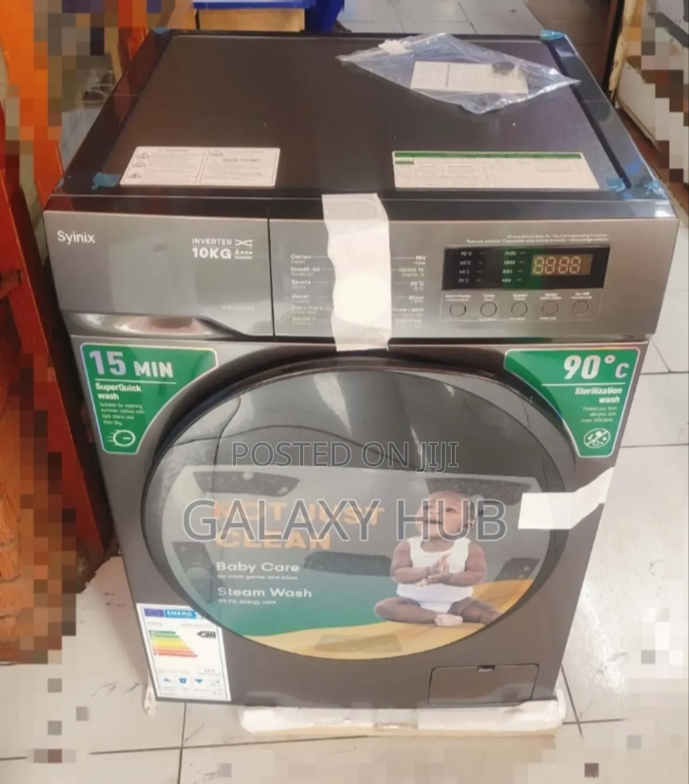 Syinix Front Load 10kg Wash and Spin Washing Machine