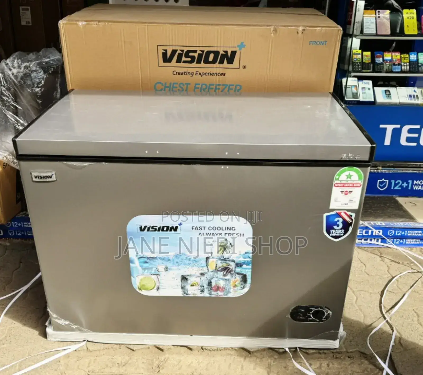 VISION Chest Freezer 300litres VS/300