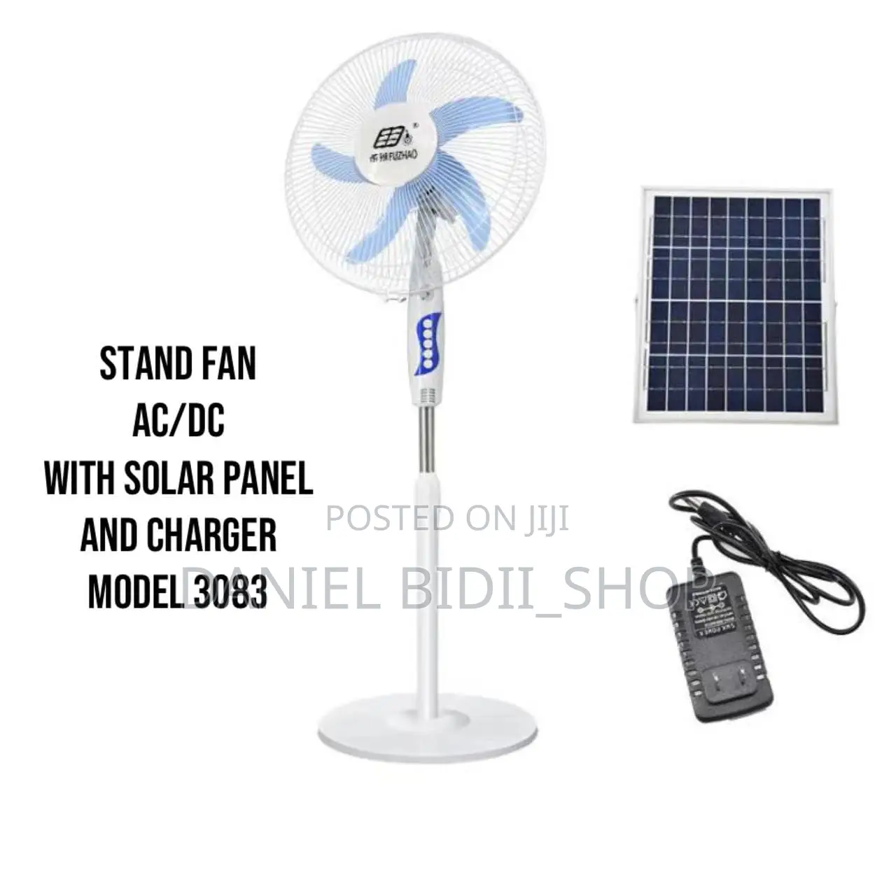 Ac/Dc Solar Standing Fan