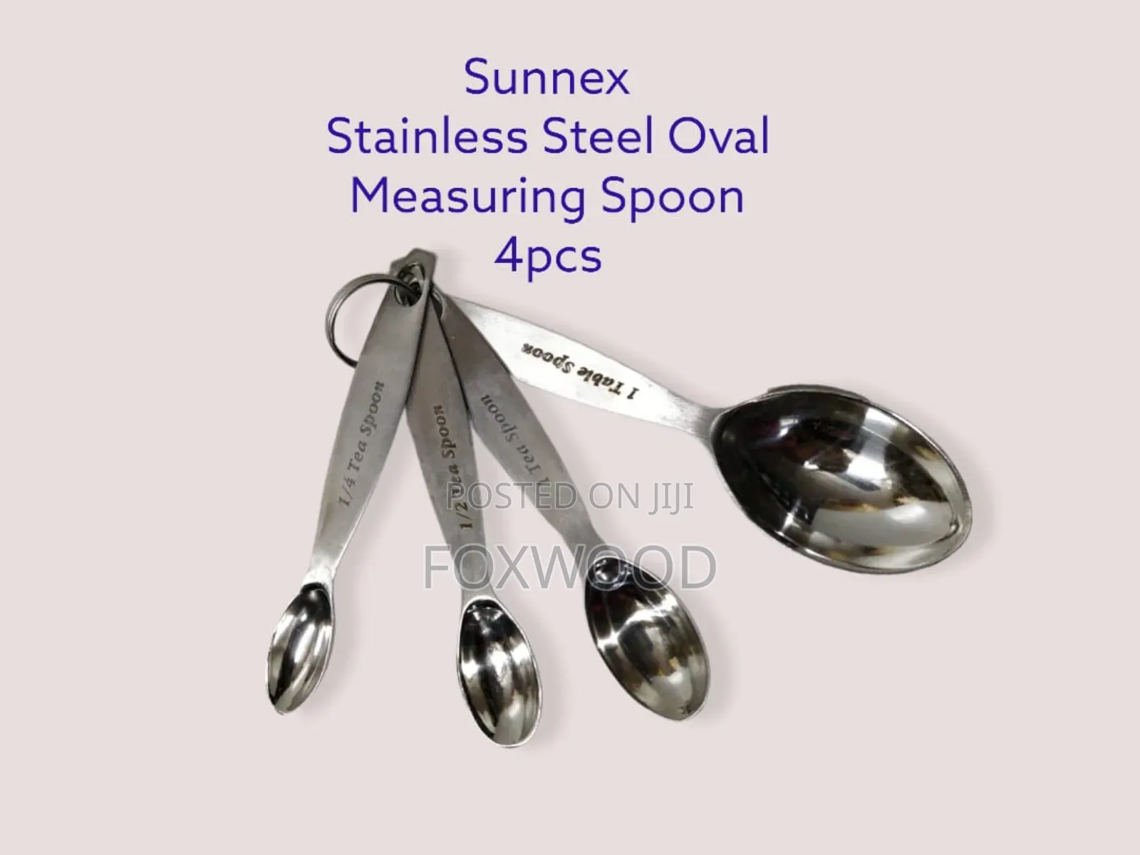 Steel Measuring Spoons – 4pcs Set 