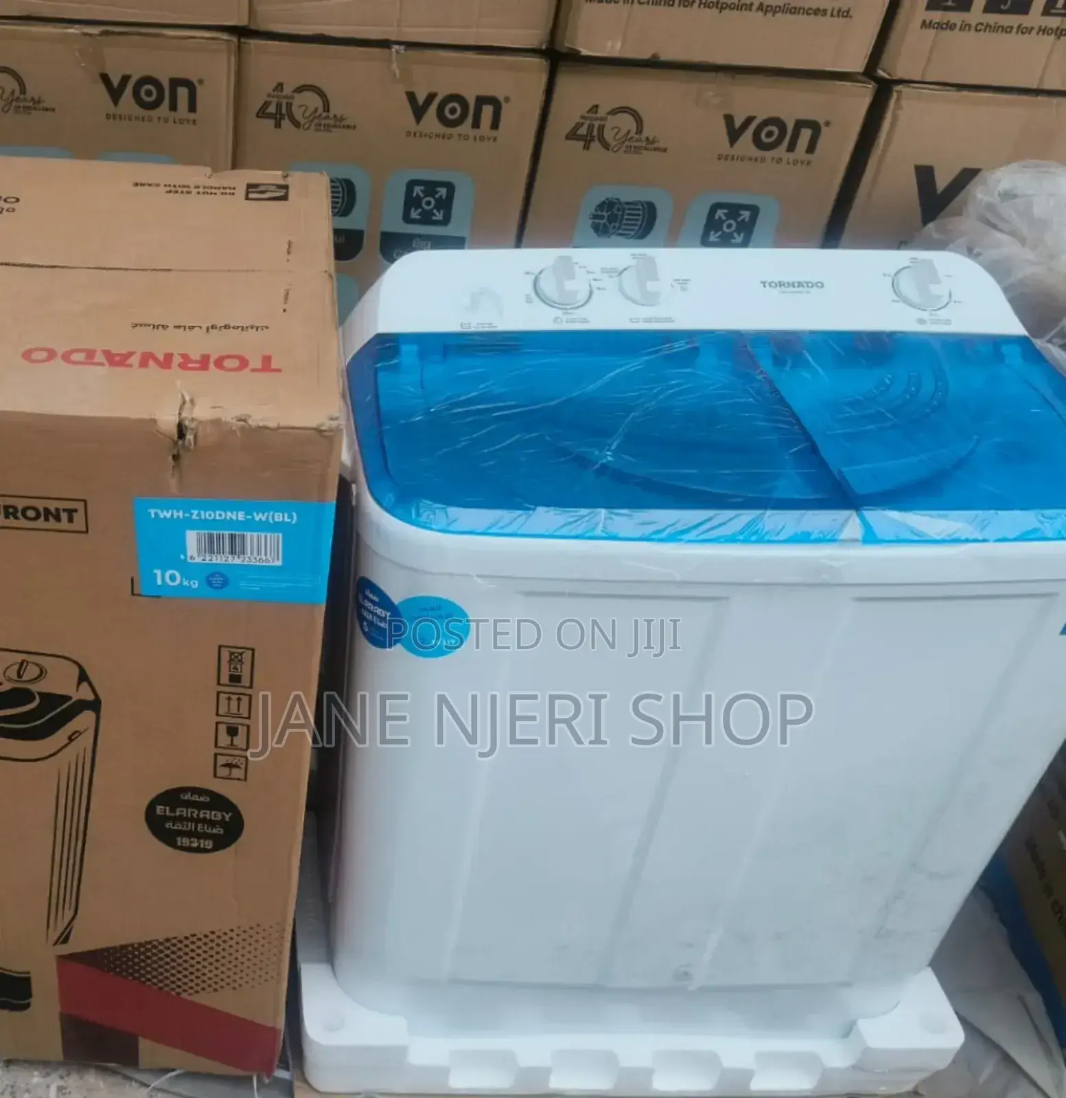 10kgs Tornado Twin Washing Machine TR/10KG