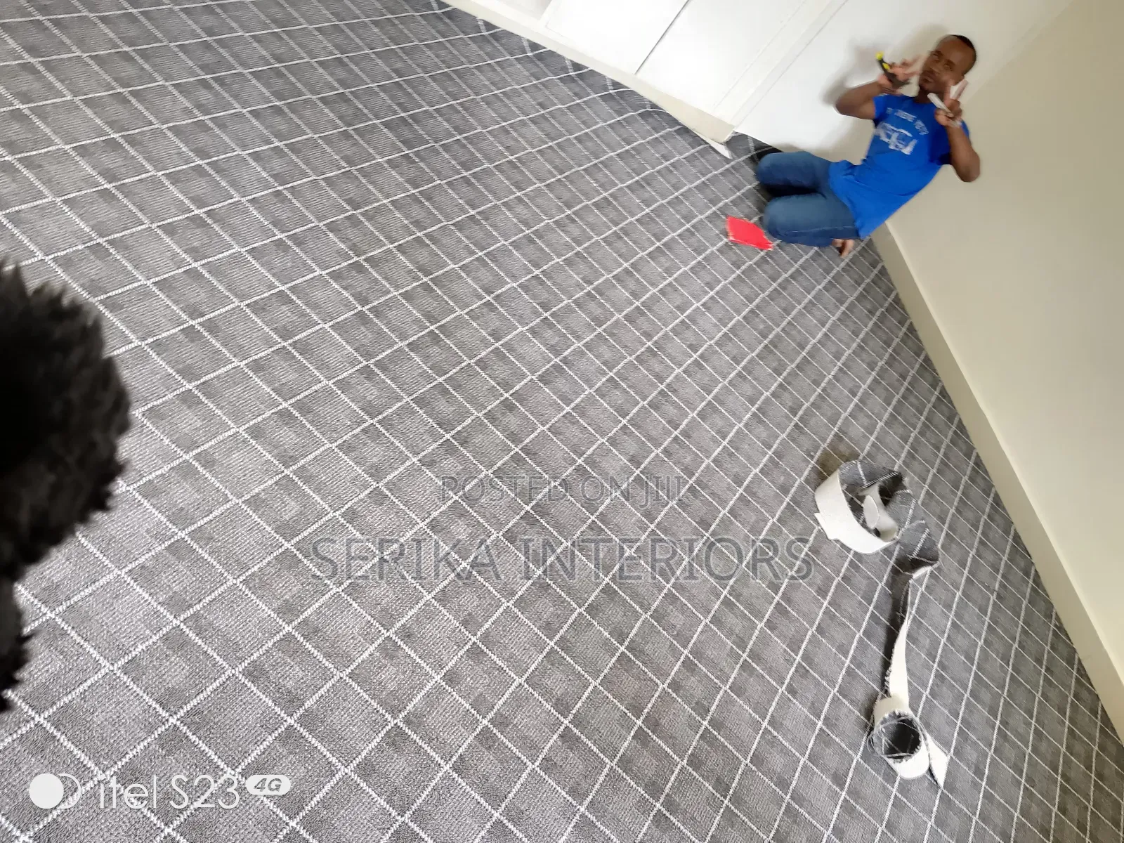Office Grey Wall to Wall Carpet