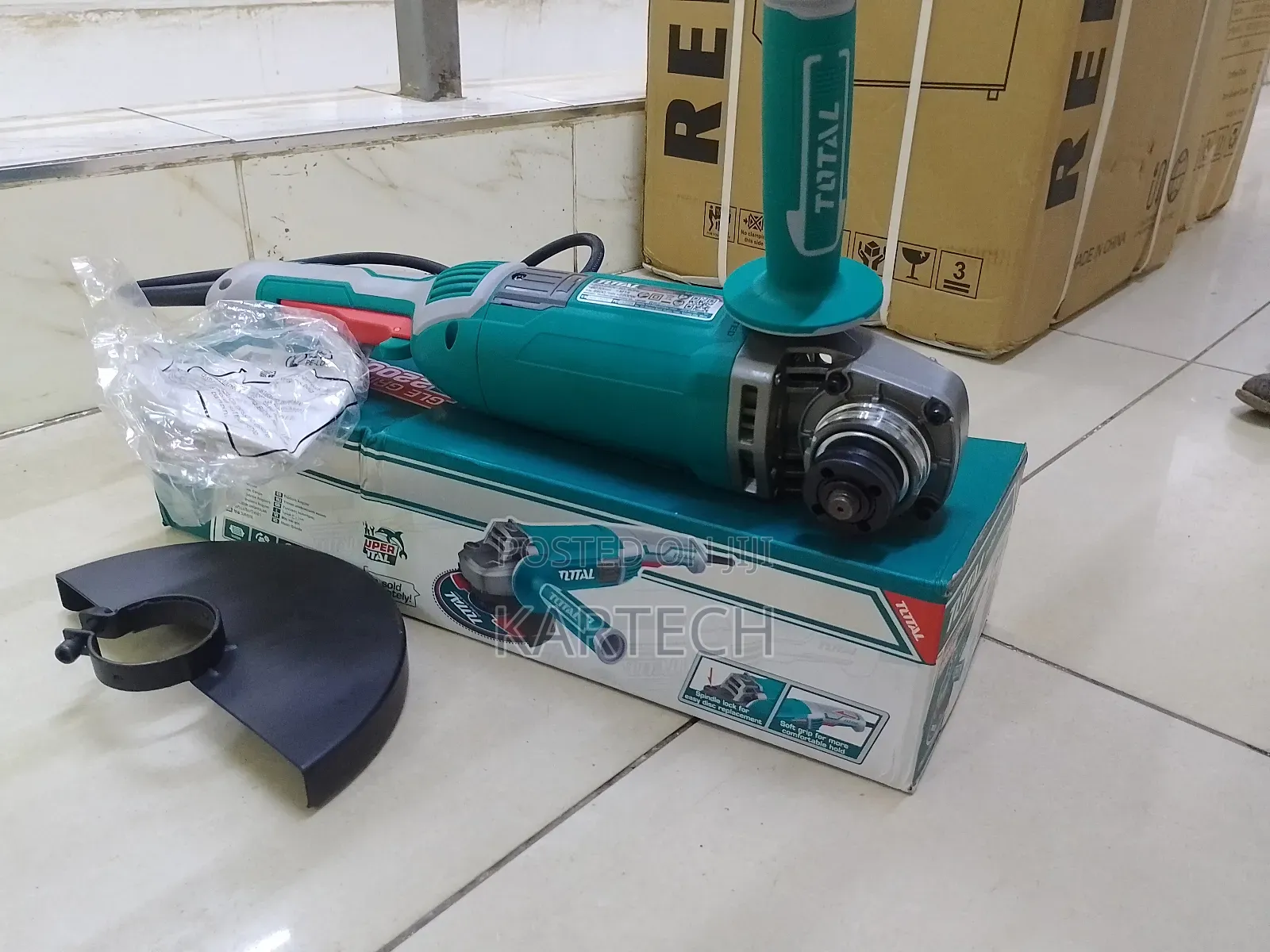 Total 2200 Watts Corded Angle Grinder