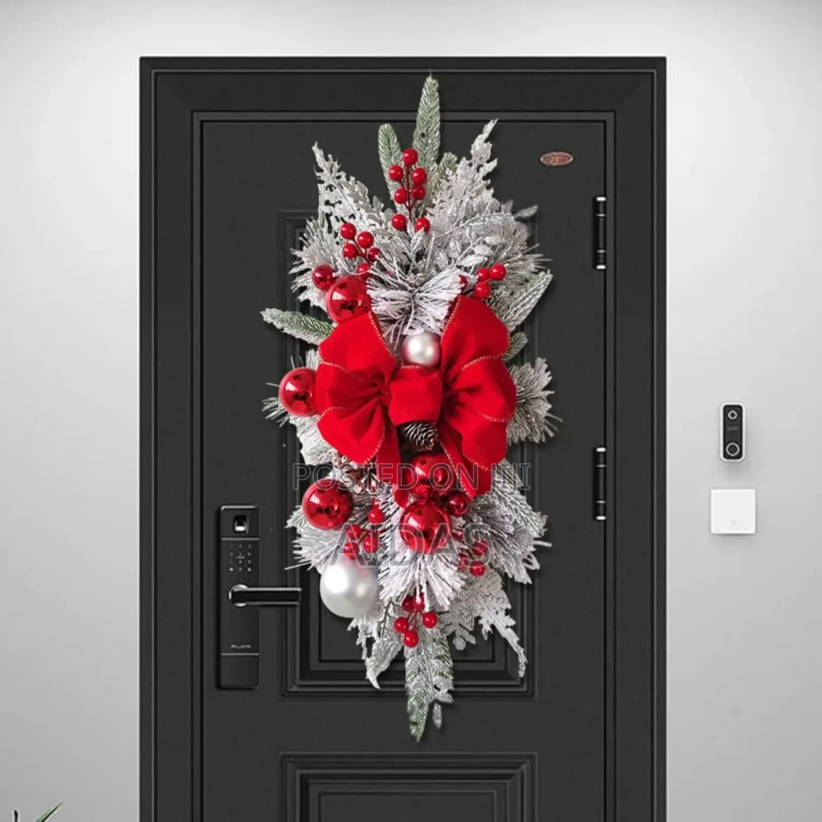 Decorative Christmass Wreath Pendants LED Lights