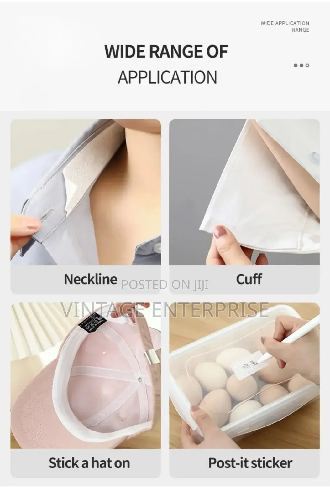 5M Rolled Sweat Absorbent Tape Hat Shirt Collar