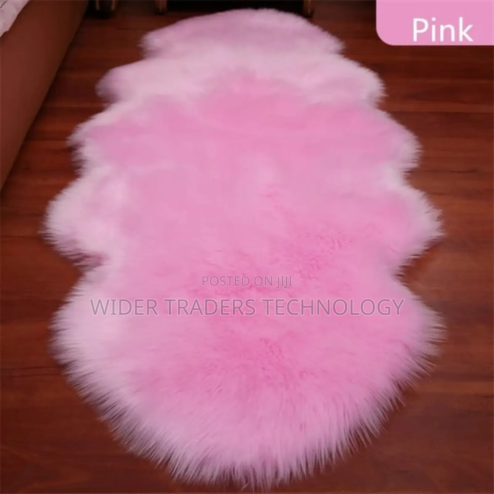 Luxury Super Soft Chiwawa Bedside Mats Pink/Gley
