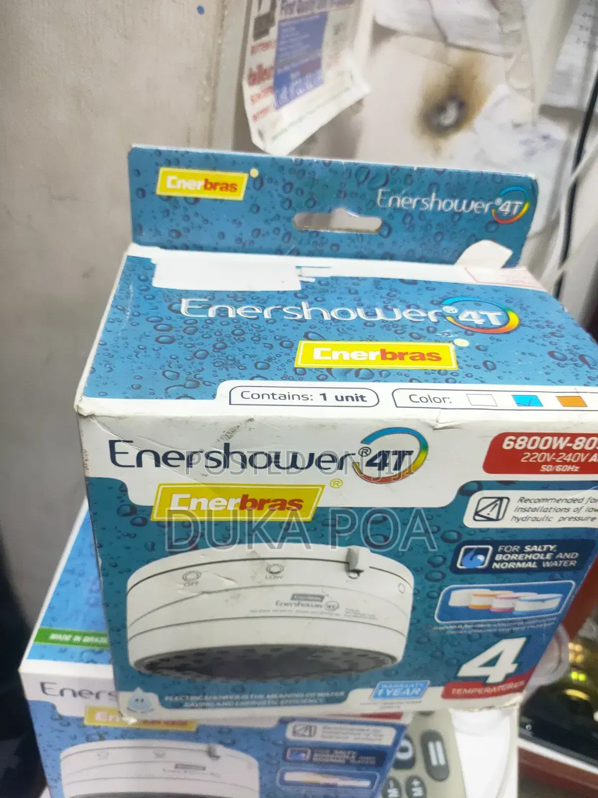 Showerhead, Salty Water Showerhead Enershower Enerbras