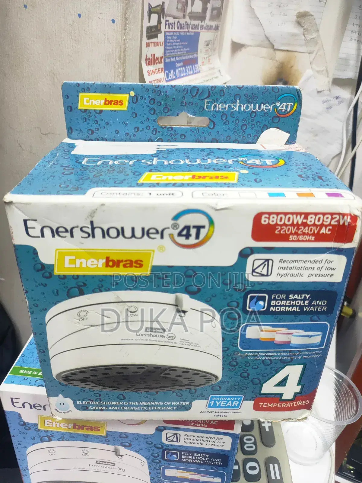 Showerhead, Salty Water Showerhead Enershower Enerbras