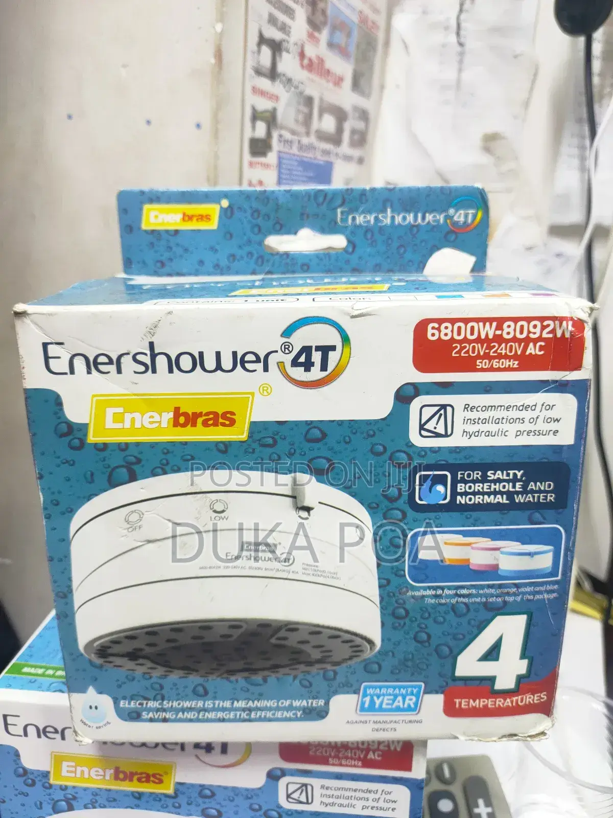 Enershower 4T Enabras Enershower 4t Instant Shower Head