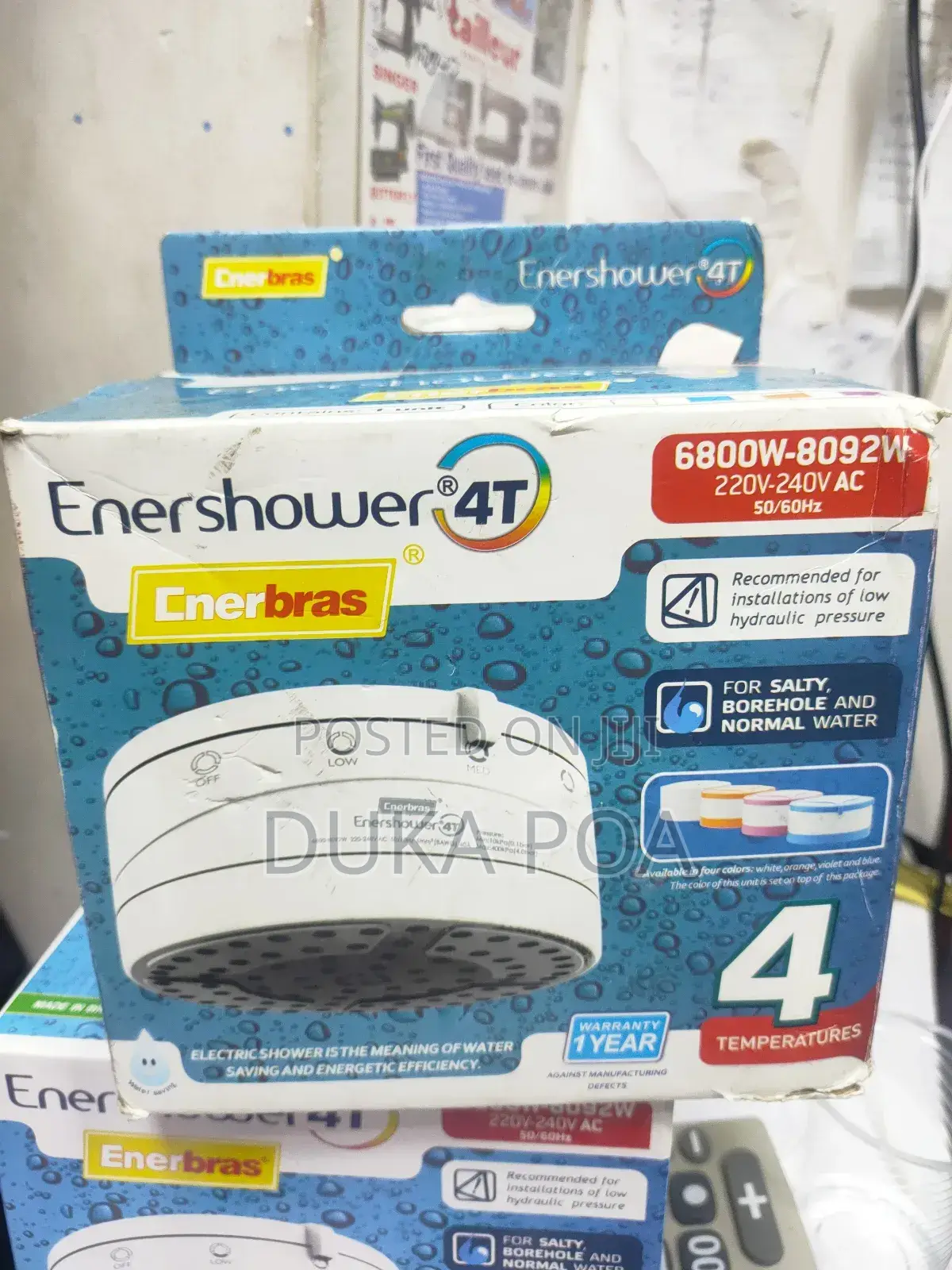 Enershower 4T Enabras Enershower 4t Instant Shower Head