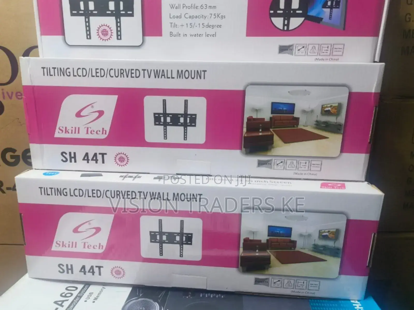 23-65 "Skill Tech 44T Tilt Wall Mount Bracket Tv Wall