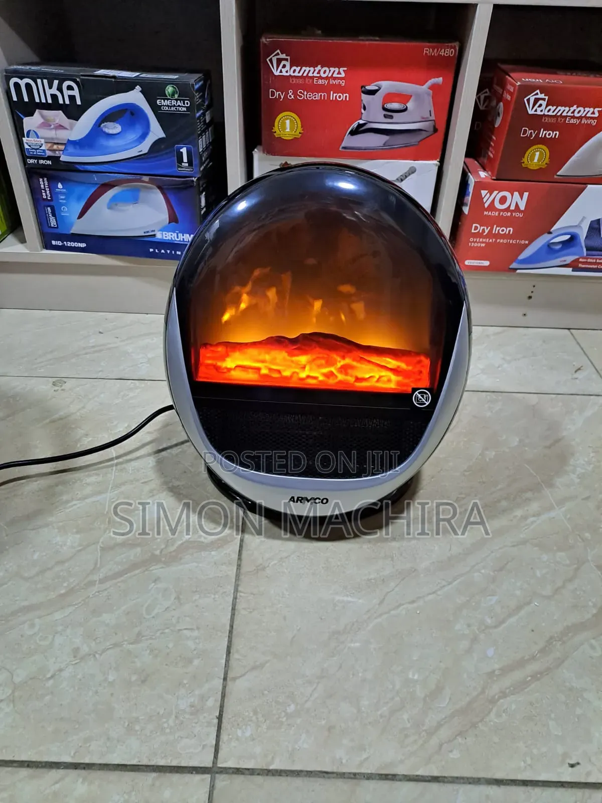 Armco Room Heater With Fireplace Effect