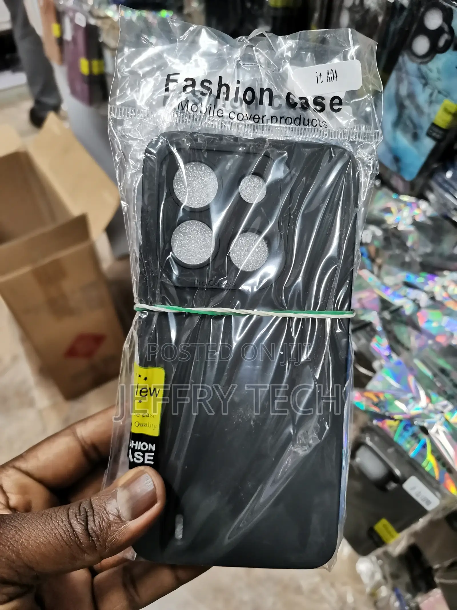 Itel A04, Silicone Protective Case Soft Shockproof-Black