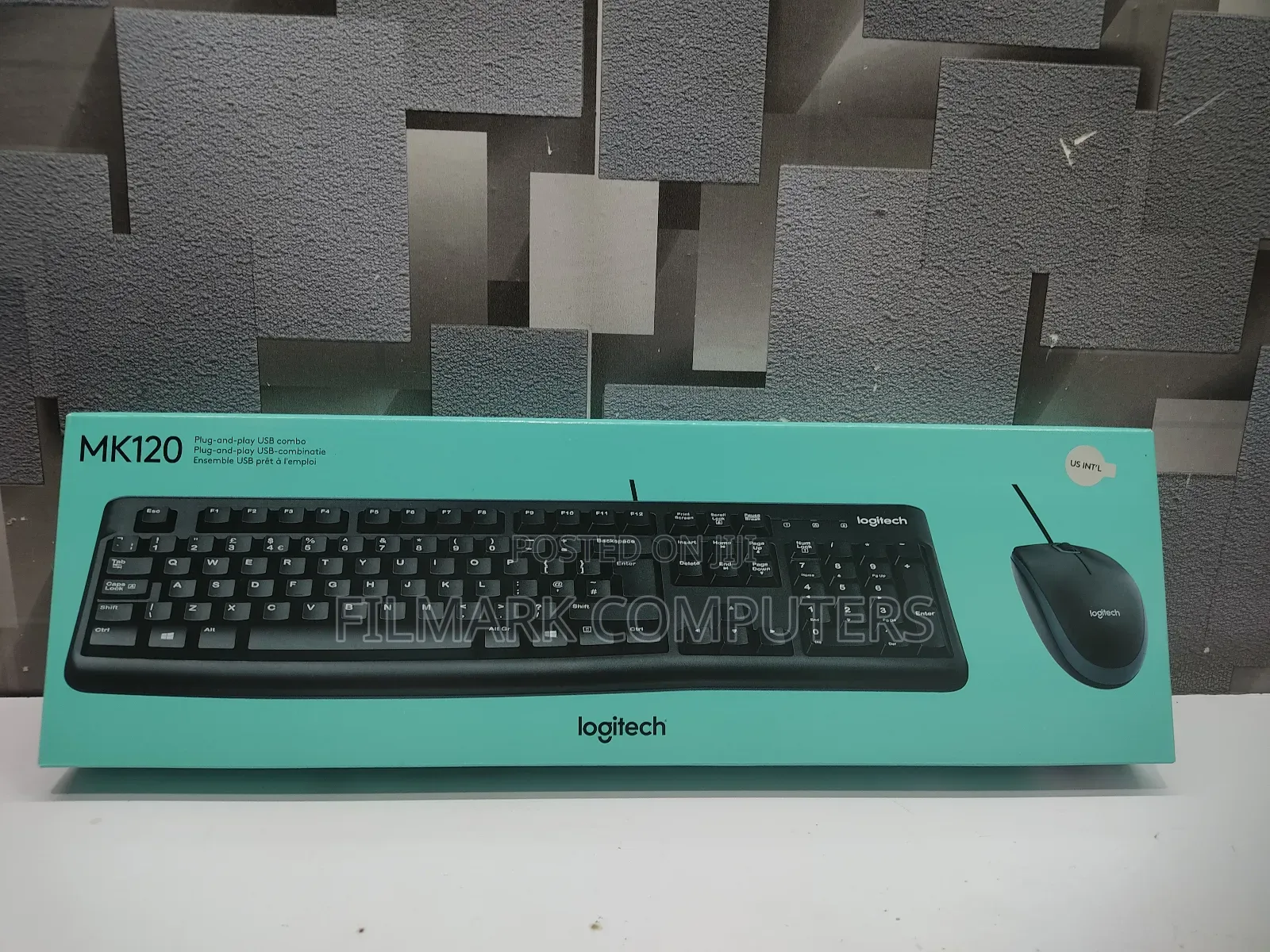 Logitech MK120 USB Wired Keyboard and Mouse Combo