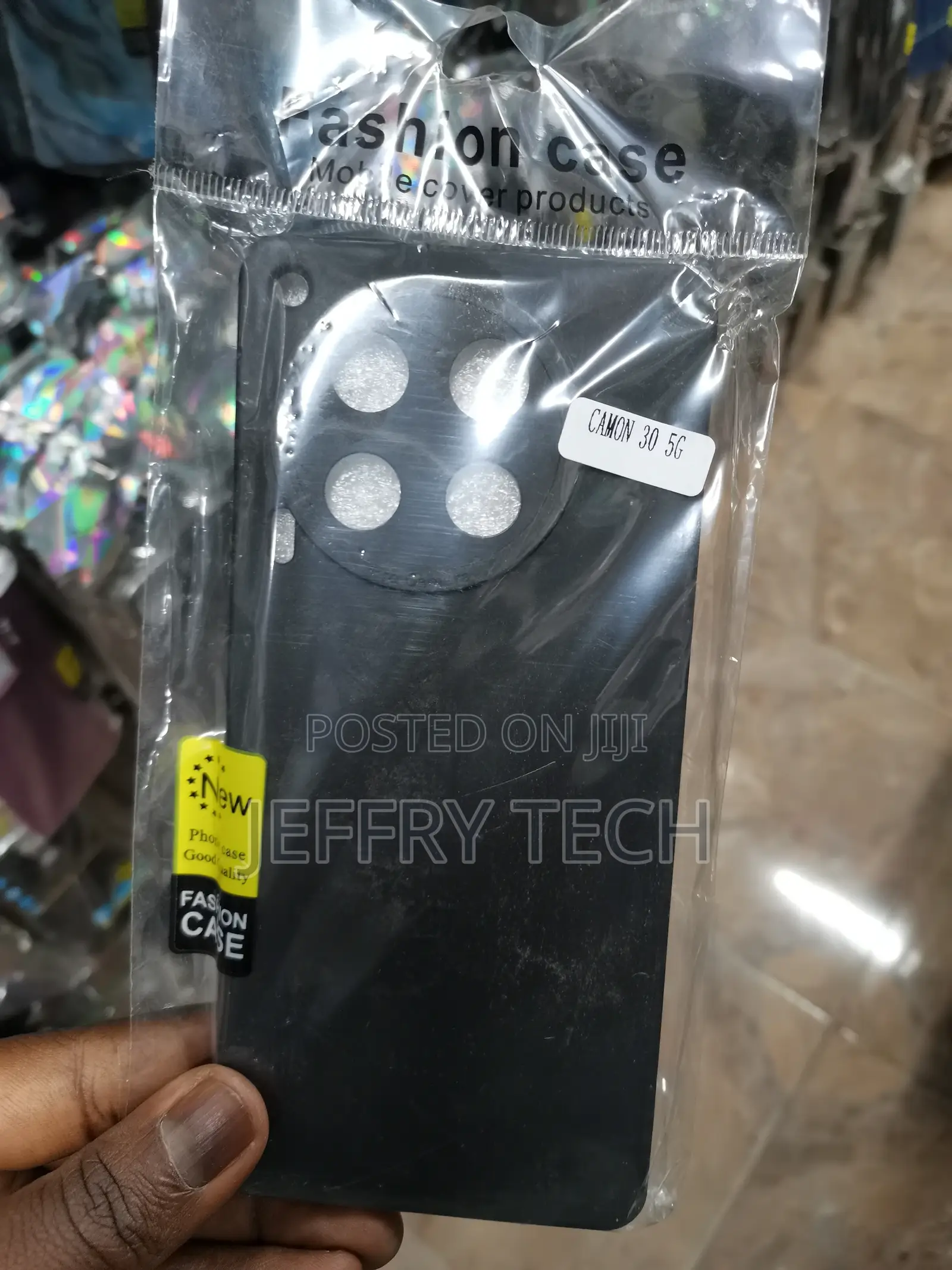 Silicone Case for Tecno Camon 30 5G Shockproof -Black
