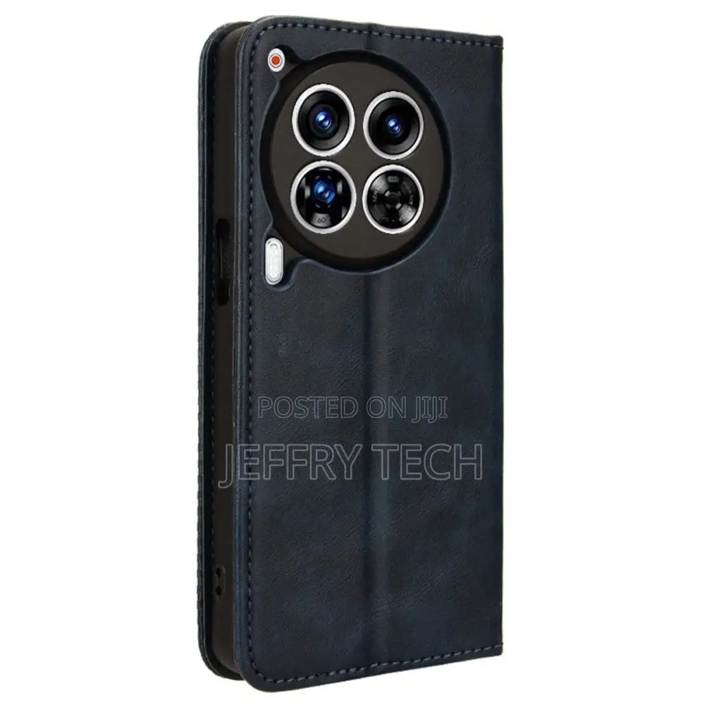Bofink Vintage Tecno Camon 30 Premier Leather Case - Blue