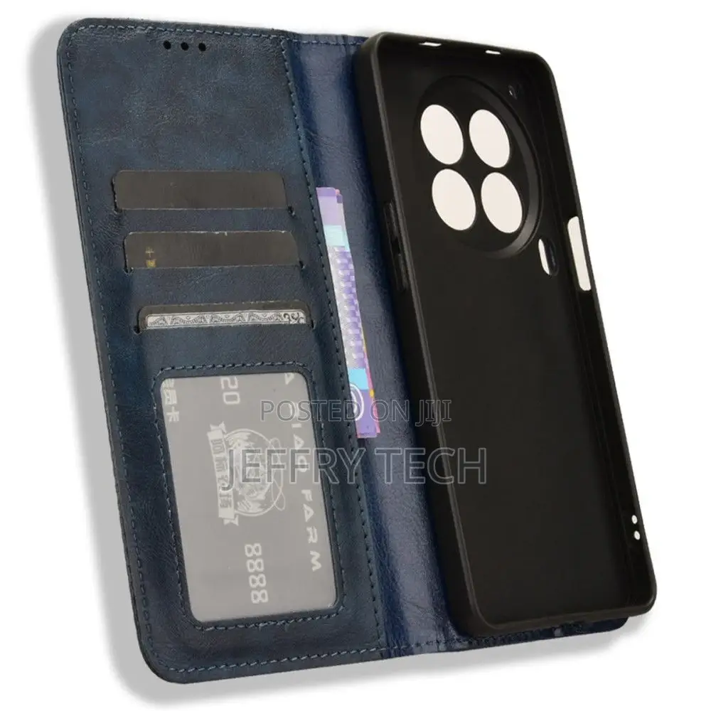 Bofink Vintage Tecno Camon 30 Premier Leather Case - Blue