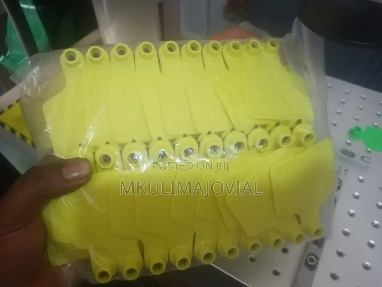 Yellow Blank Animal Ear Tags