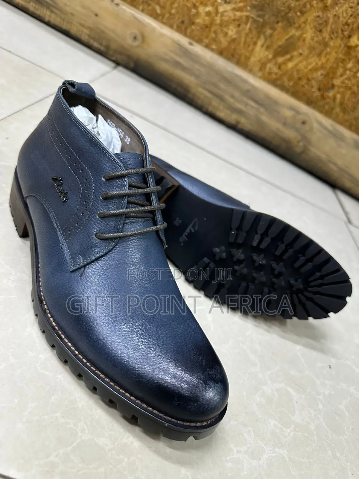 Leather Clarks Boots for Men