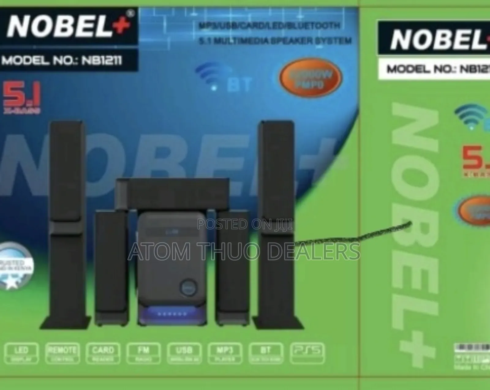 Nobel Nb-1211 5.1 Multimedia Speaker System 220000W