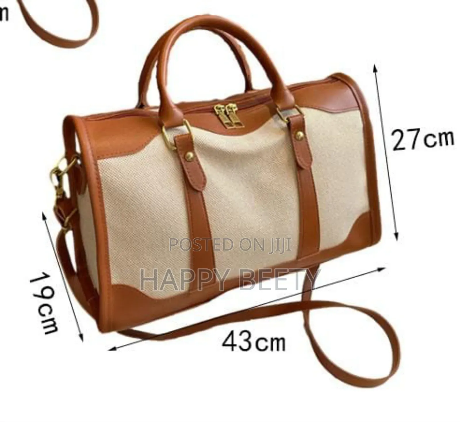 *Vintage Women's Canvas Traveling Bag*