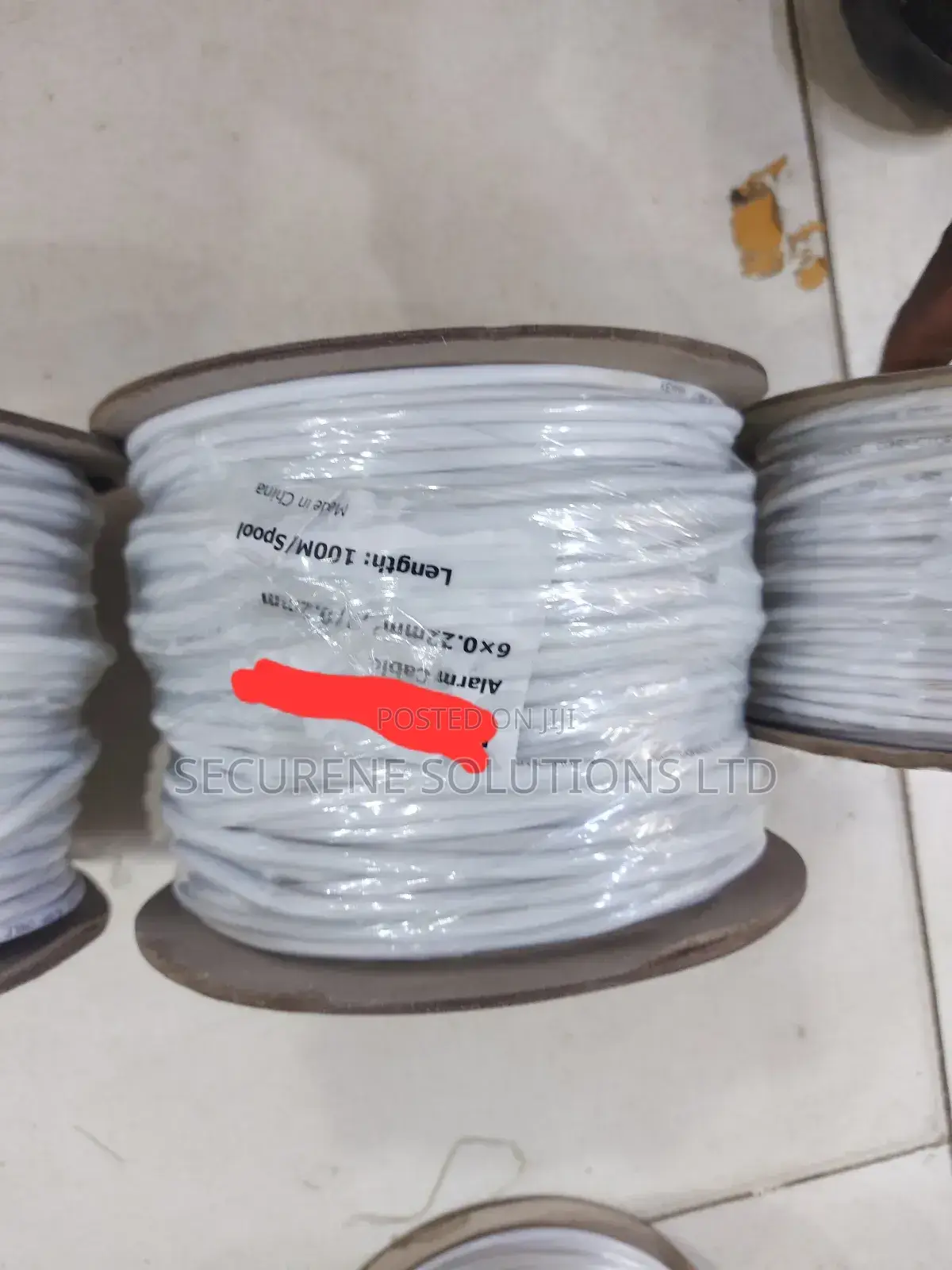 4 Core Burglar Alarm Cable White