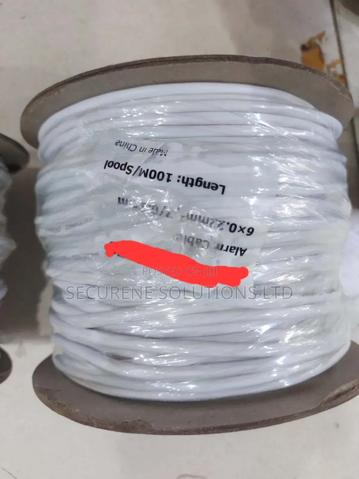 4 Core Burglar Alarm Cable White