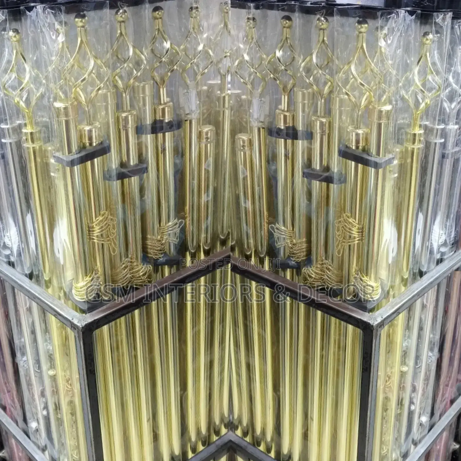 Gold Curtain Rods and Rails