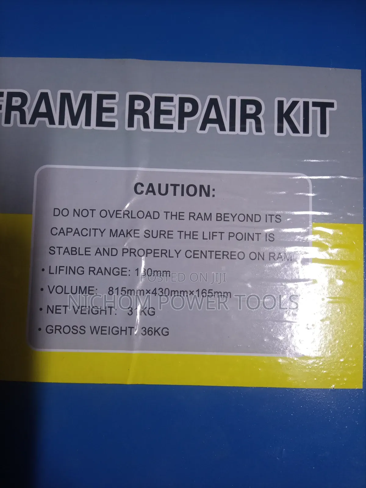 JIETE 20ton Hydraulic Body Jack/Frame Repair Kit