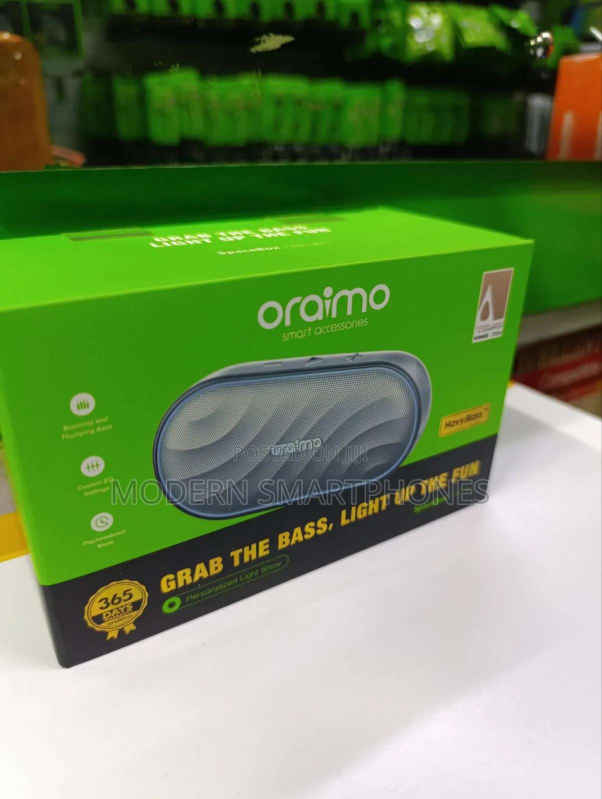 Oraimo Bluetooth Speaker Grab The Bass Light Up The Fan