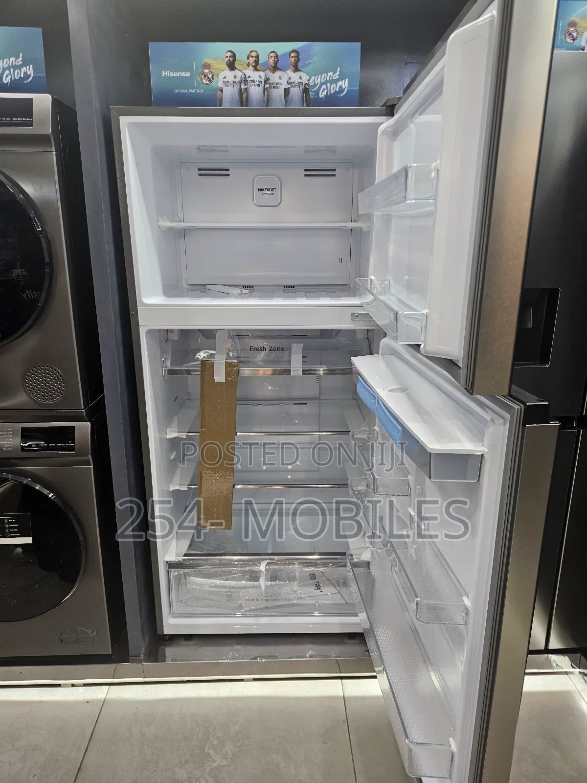 Hisense Top Mount Fridge 510lwith Water Dispenser Ref510dr