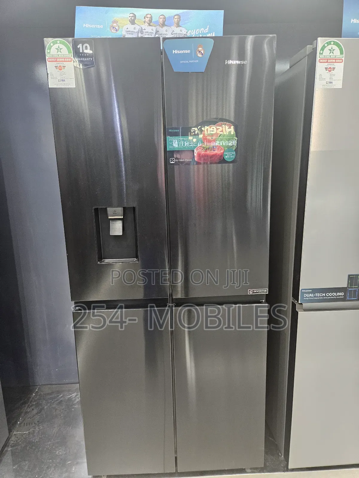 Hisense 454L 4-Door No-Frost Refrigerator(REF 454DR