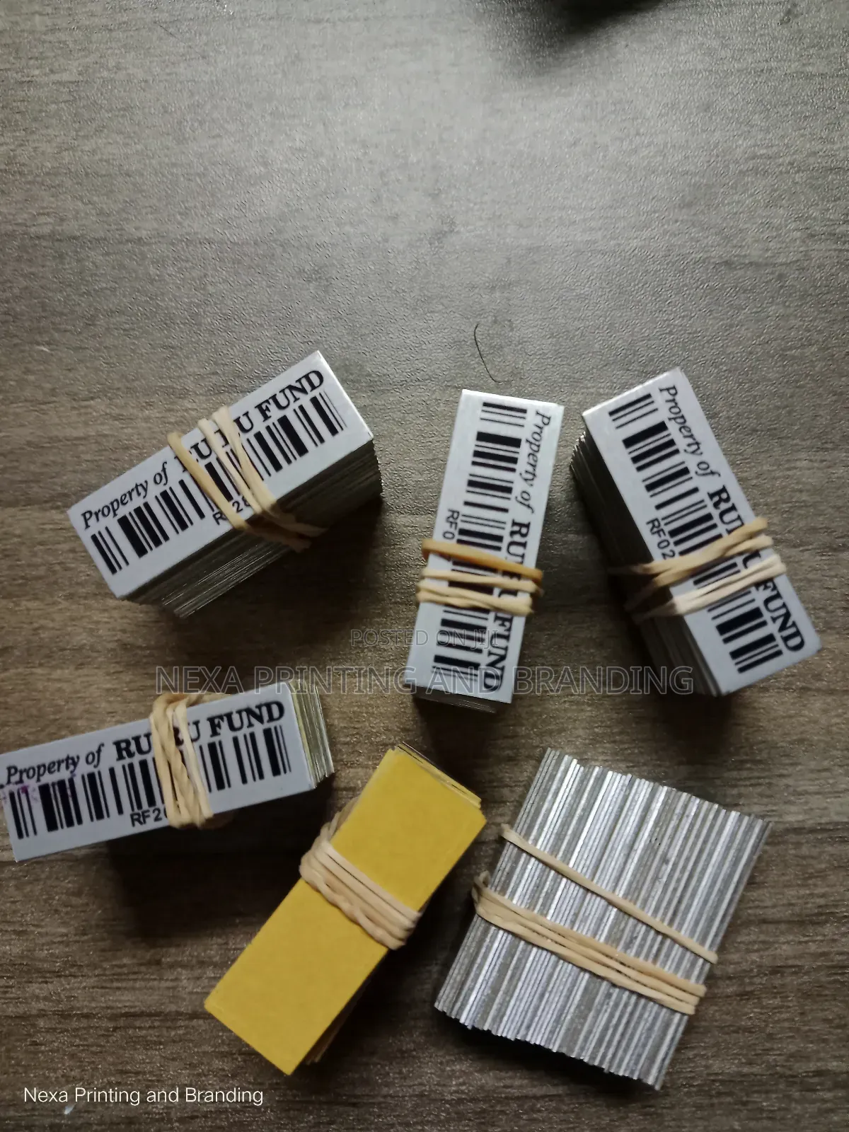 Standard Size Asset Tagging Tags