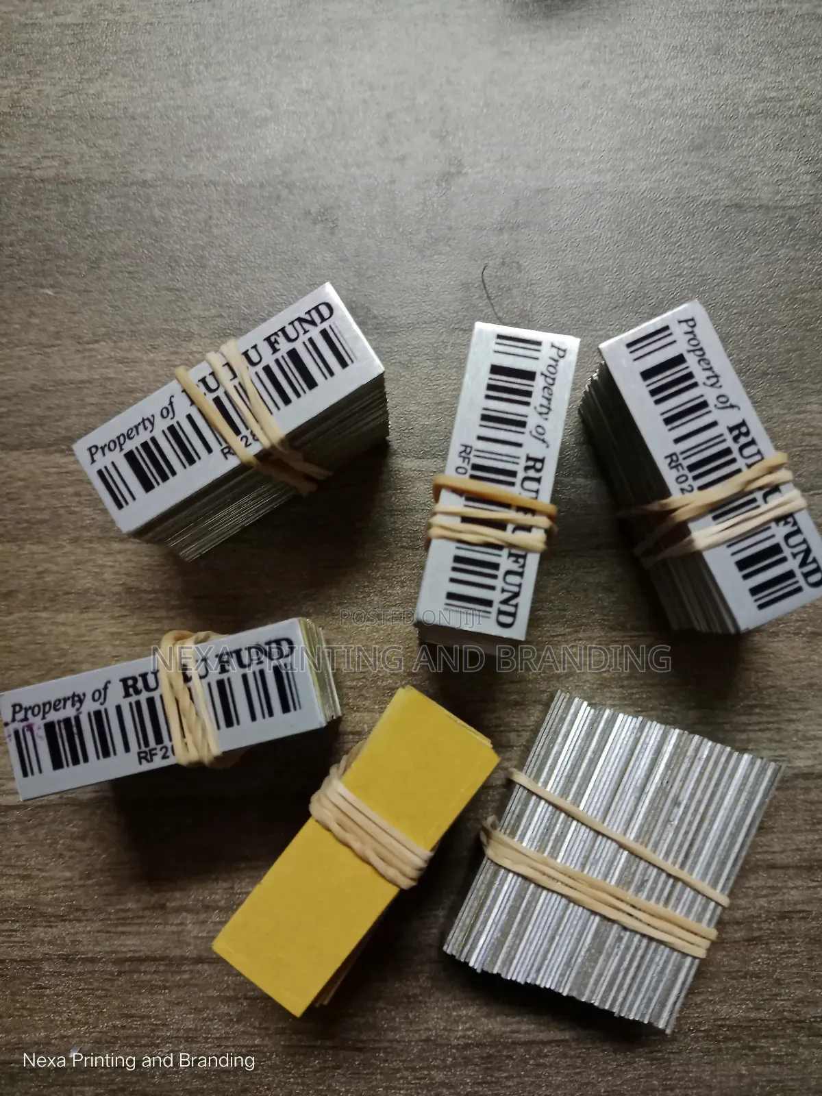 Standard Size Asset Tagging Tags