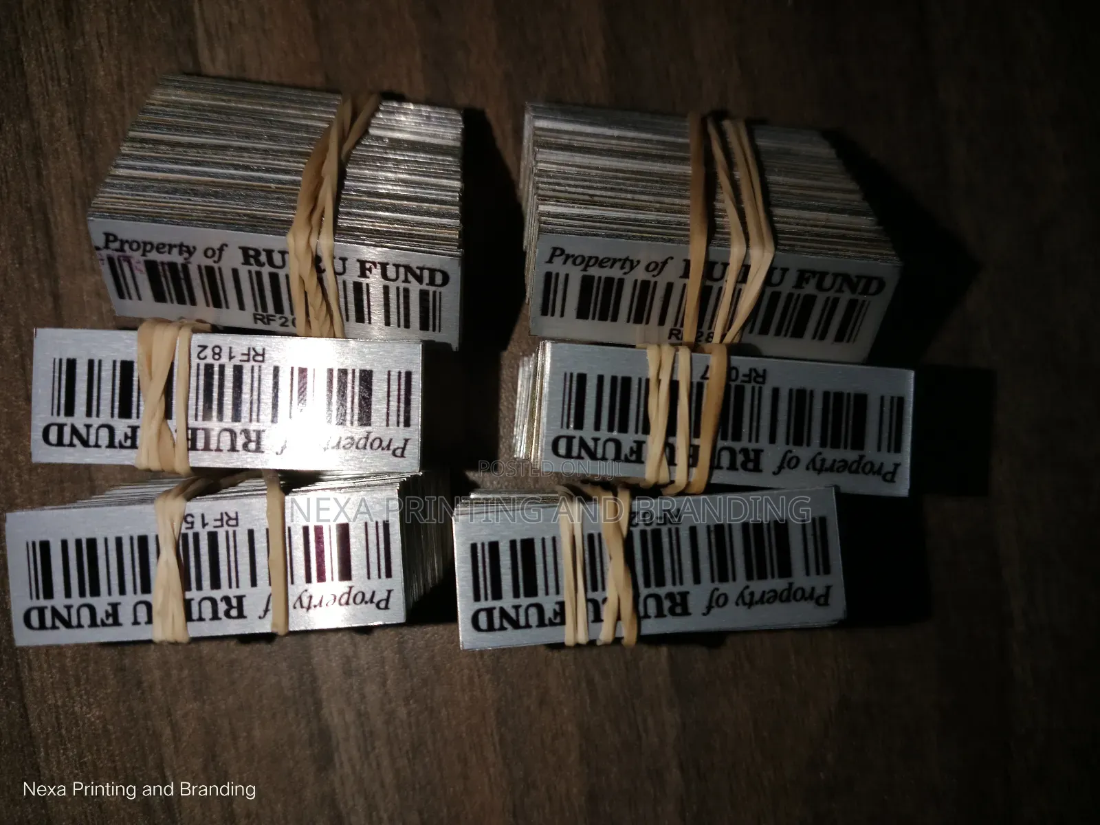 Standard Size Asset Tagging Tags
