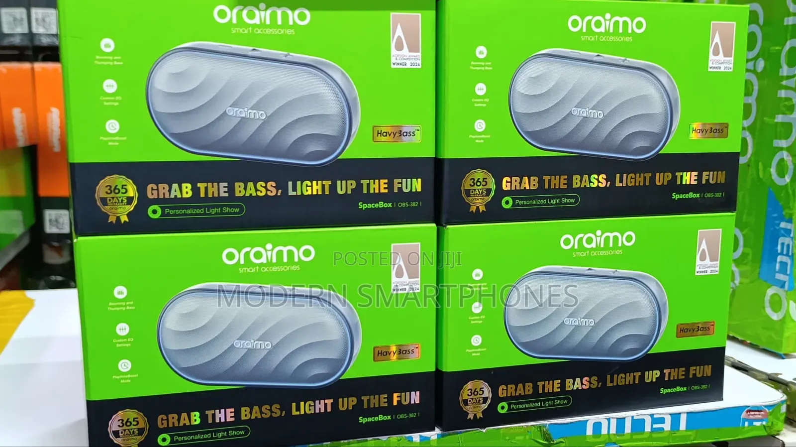 Oraimo Spacebox FM and Customizable Lights and EQ Speaker