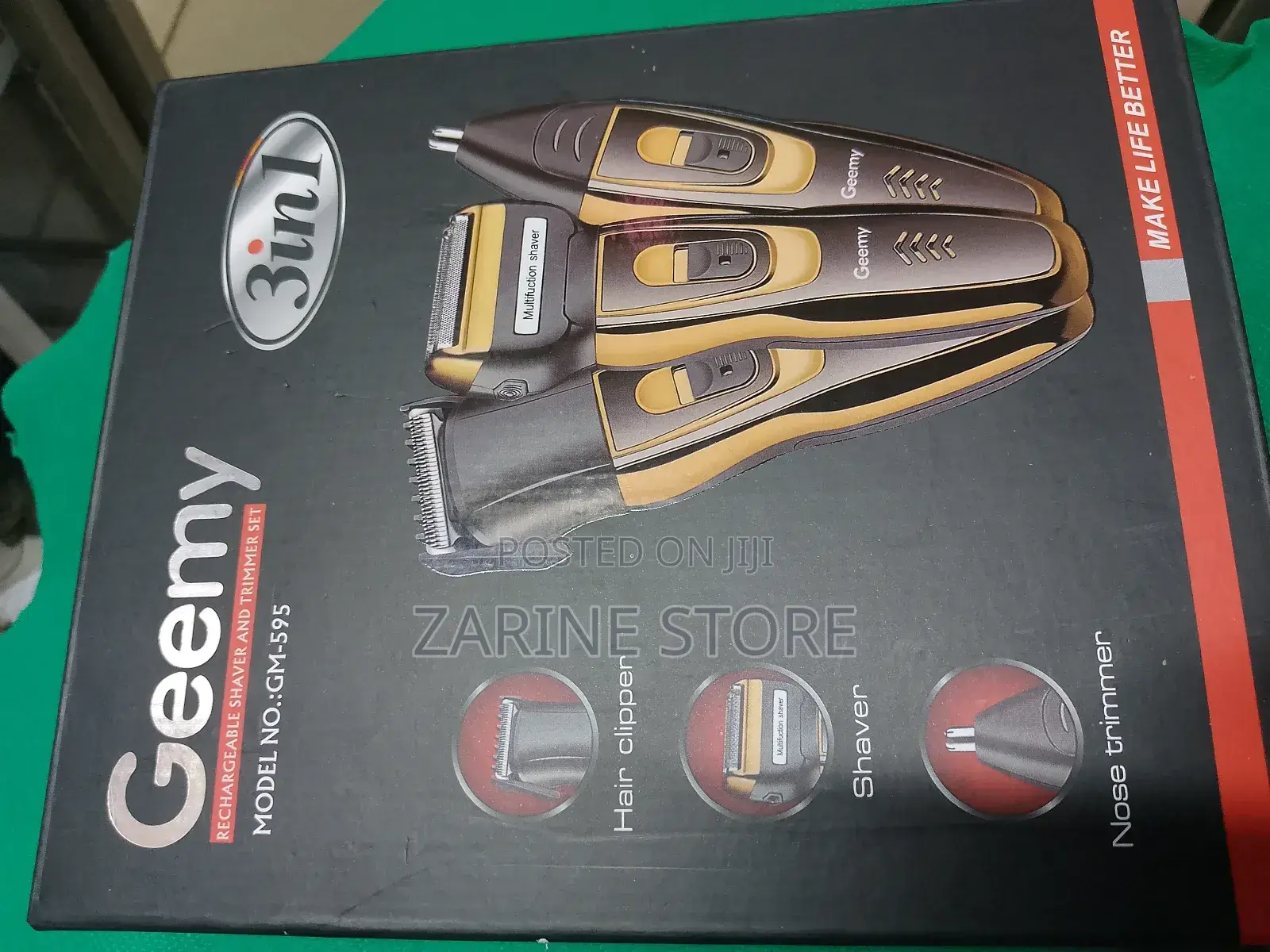 Geemy Rechargeable Shaver and Trimmer Set