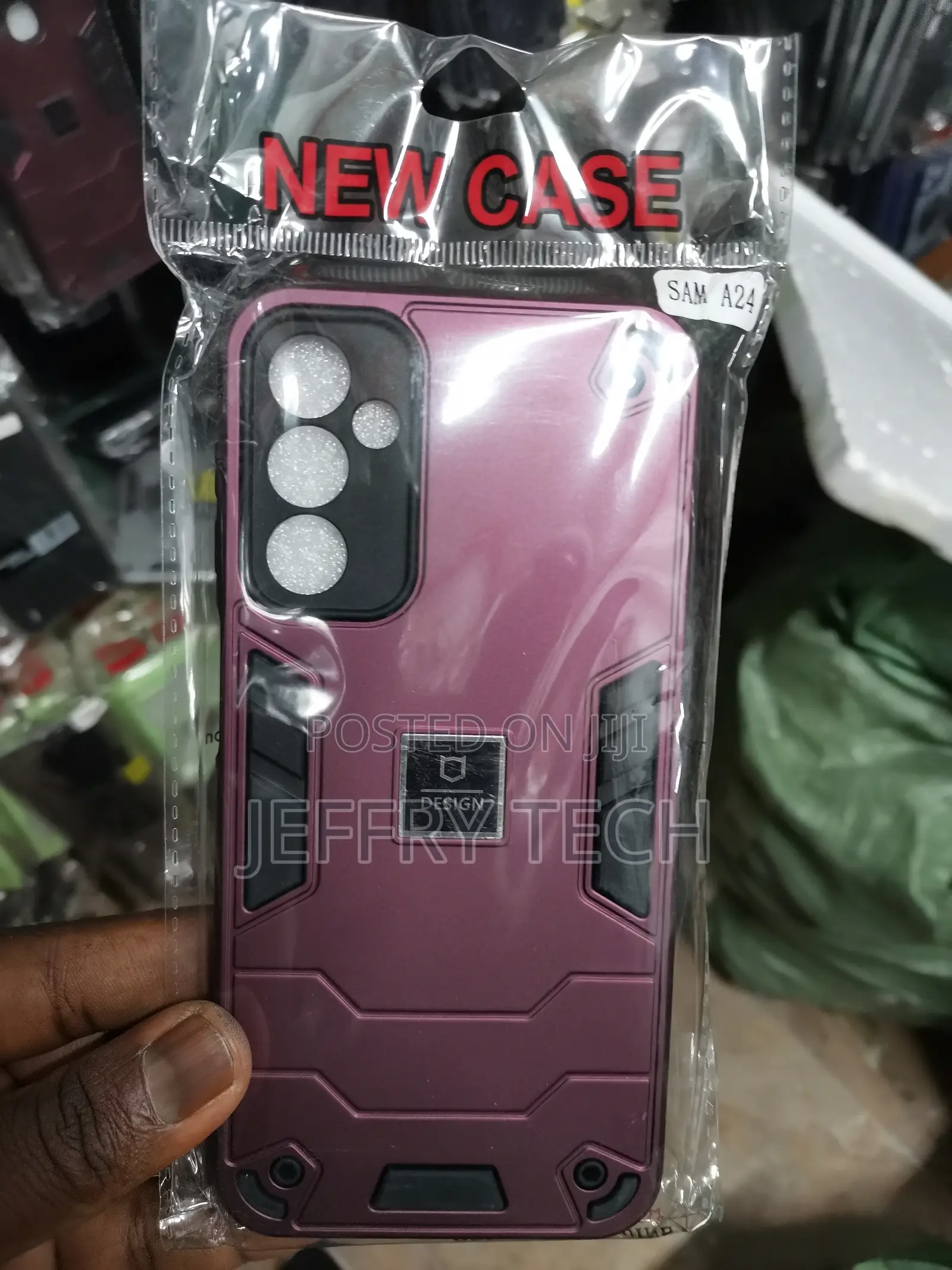 Samsung Galaxy A24 Armor PC + TPU Shockproof Case-Pink