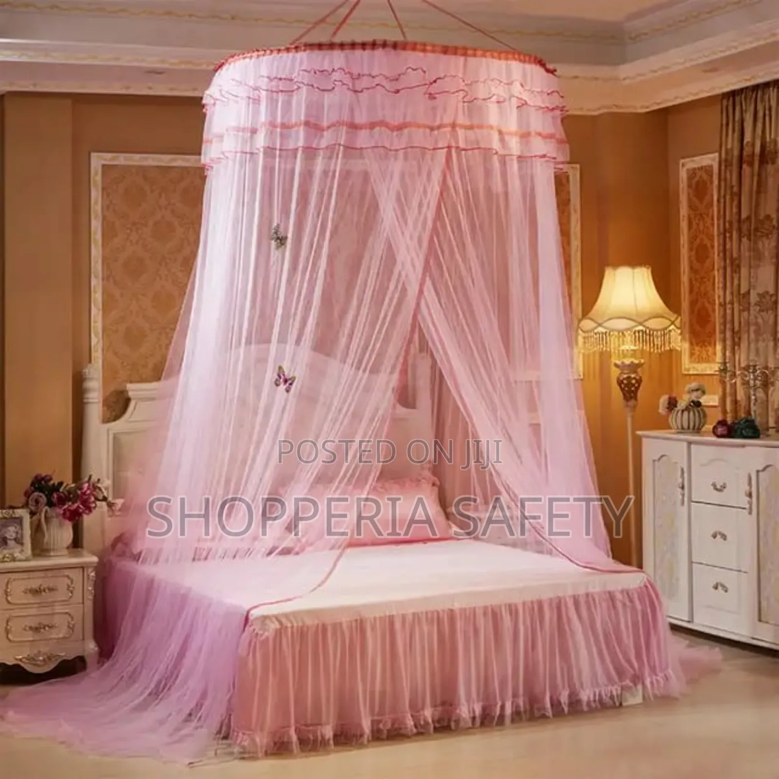 Pink Round Mosquito Nets