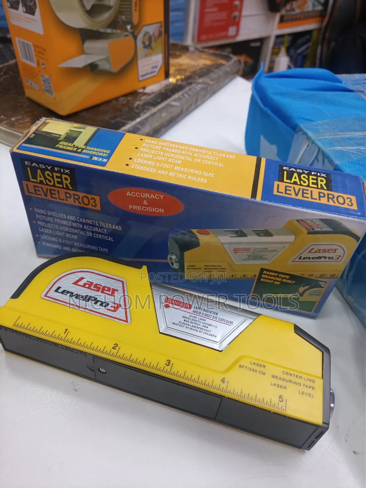 Laser Level Pro3 With Horizontal Measuring Tape