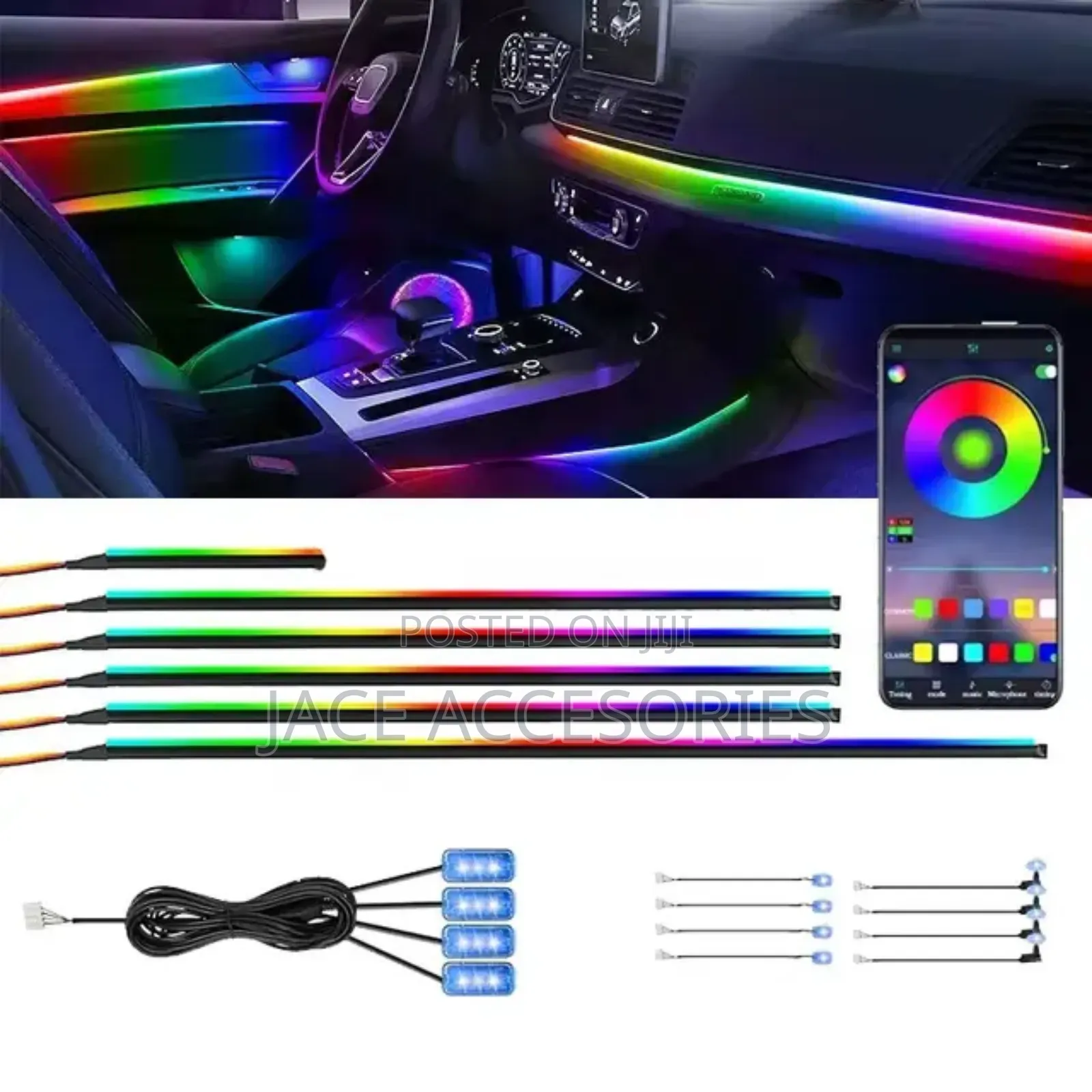 Hidden Ambience Lights for Vehicles