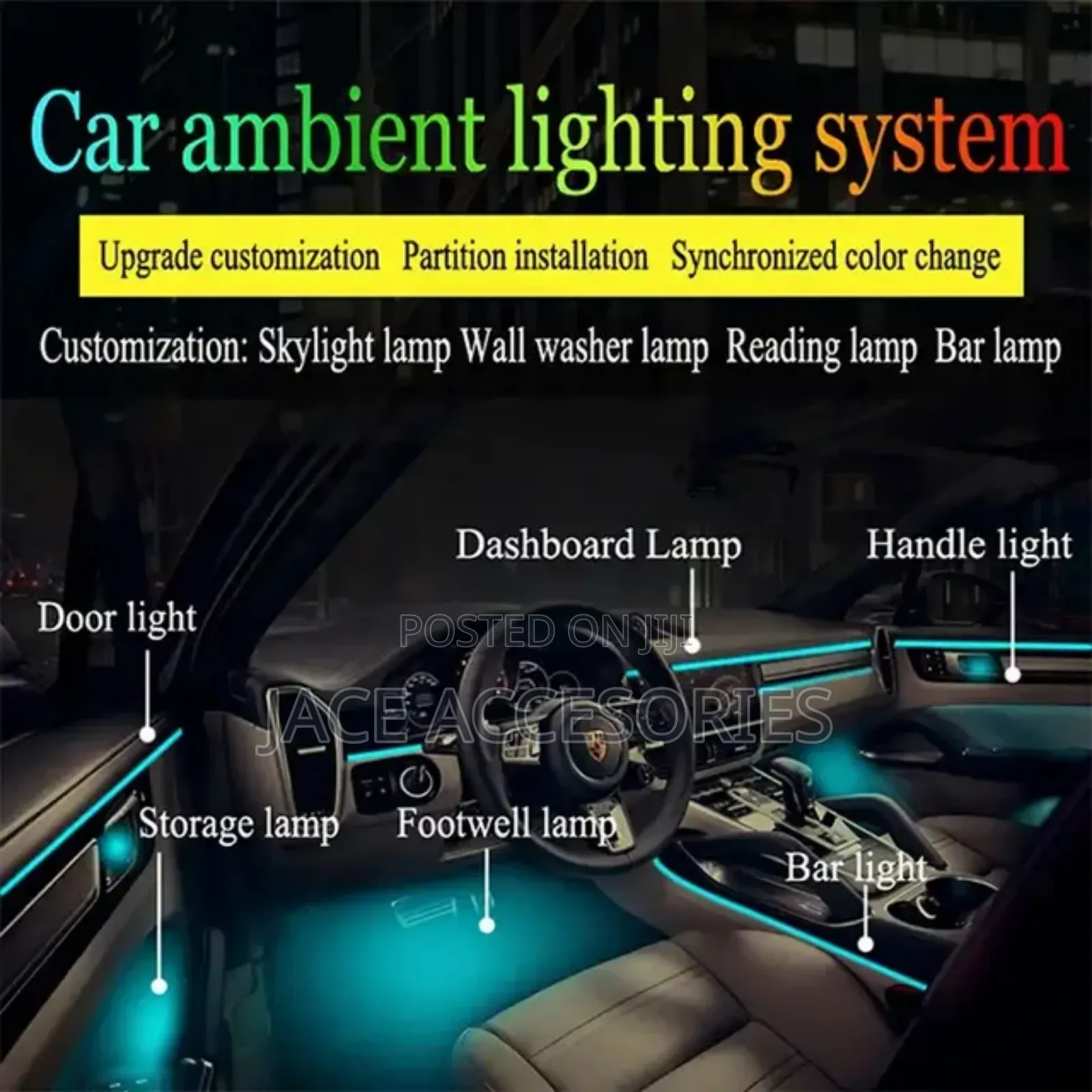 Hidden Ambience Lights for Vehicles