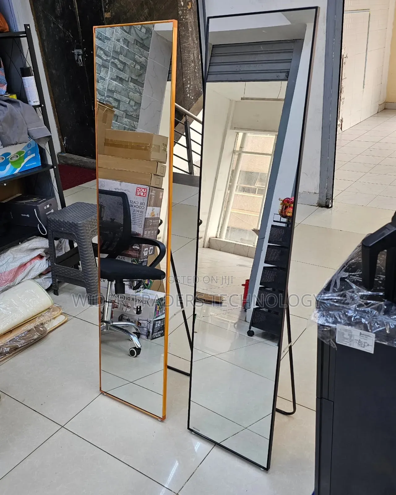 Standing/Dressing Mirrors With Metallic Framesize: L160cm