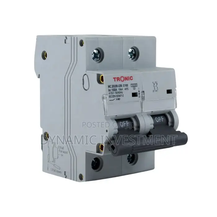 Tronic MCB Double Pole 100A 10kva