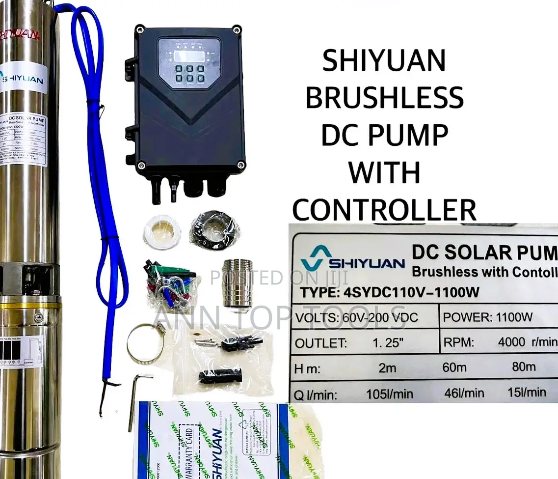 Shiyuan Brushless Dc Pump With Controller 1300w 115m