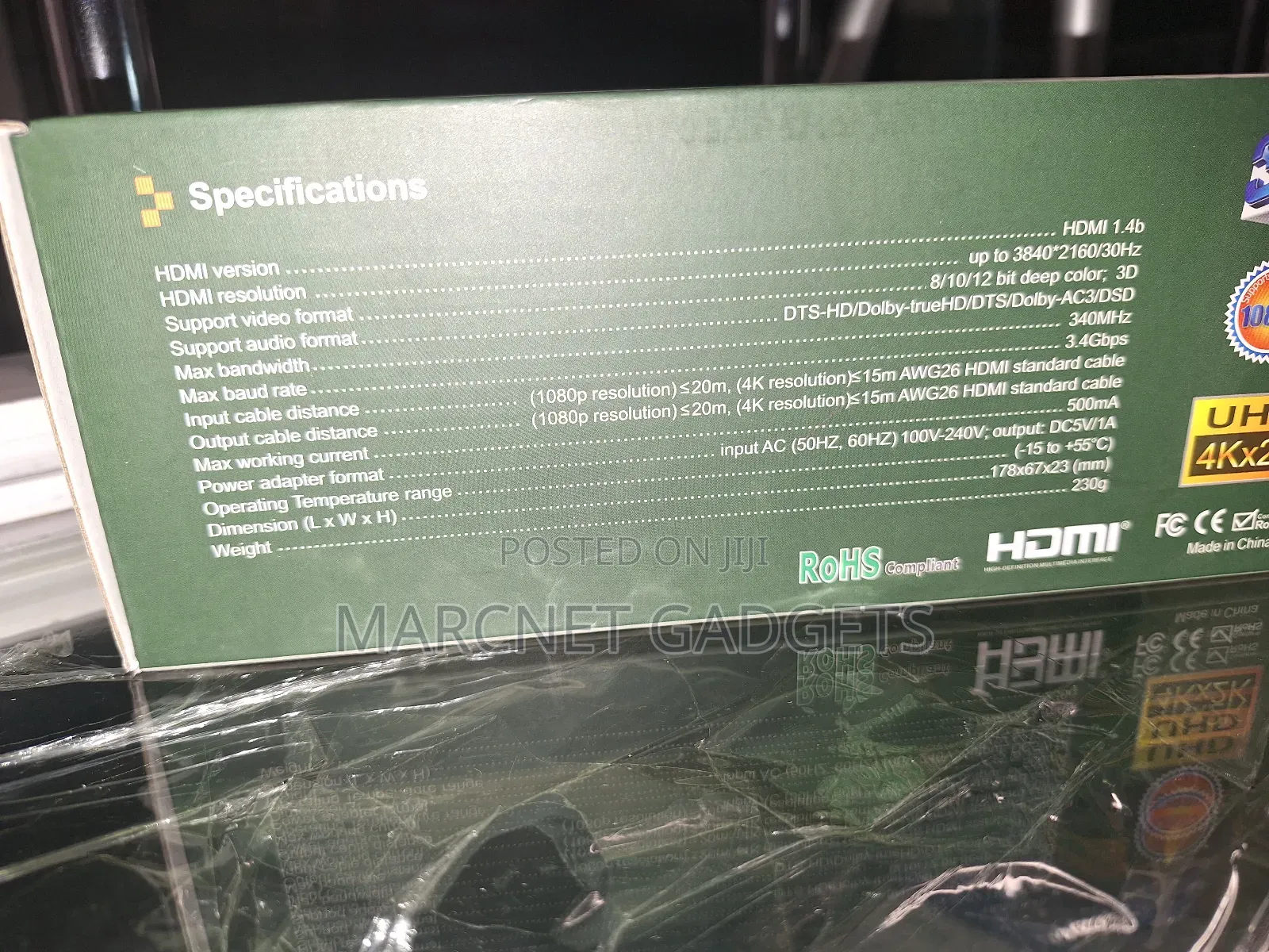 True Genuine Hdmi Splitter Splitter 1 Input 4 Output 4way