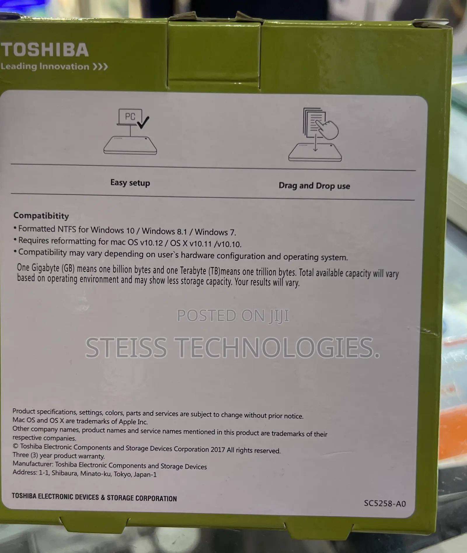 Toshiba 3.0 Harddisk Case.