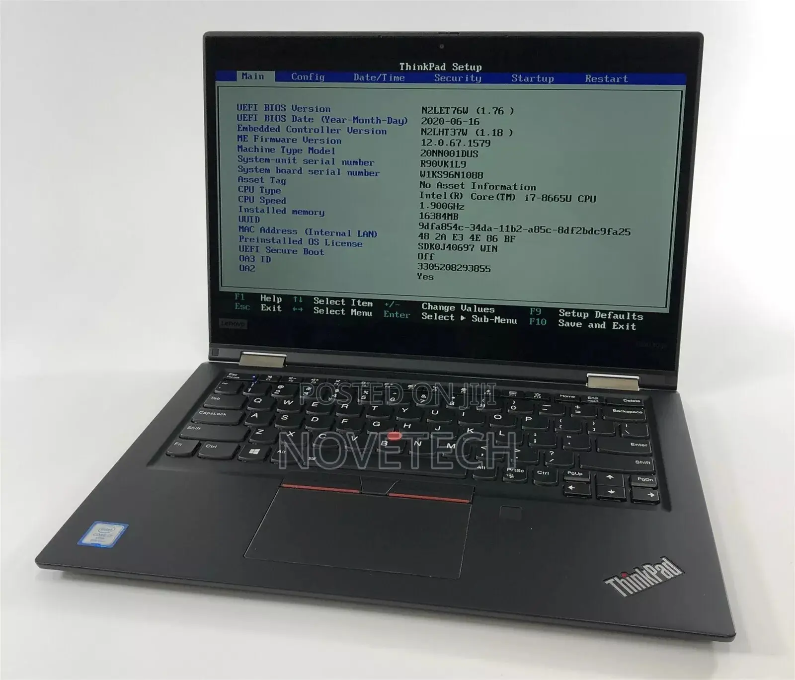 Laptop Lenovo ThinkPad X390 Yoga 16GB Intel Core I7 SSD 512GB