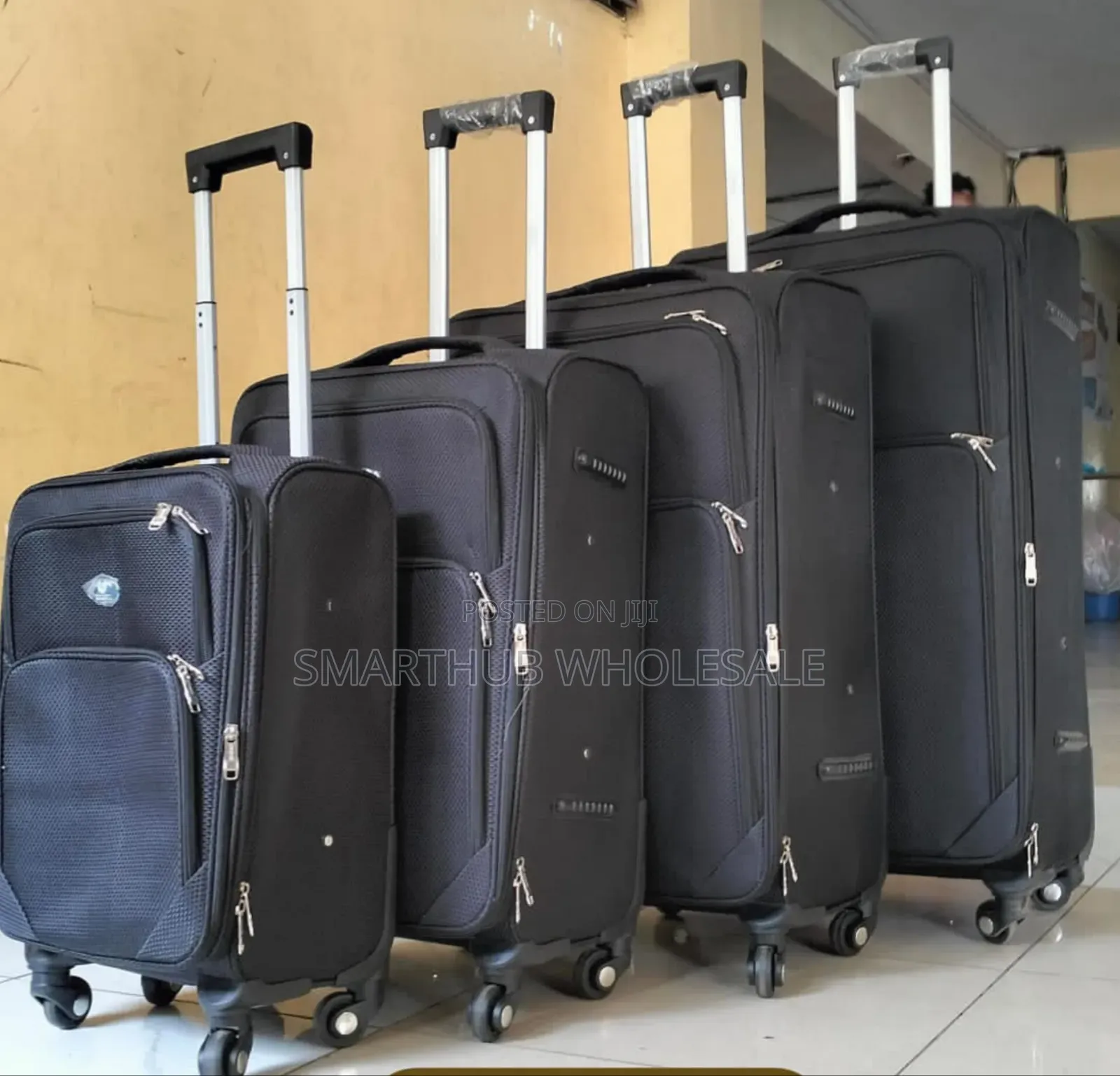 4 in 1 Fabric Laxurious Suitcase Briefcase Travel Bag 