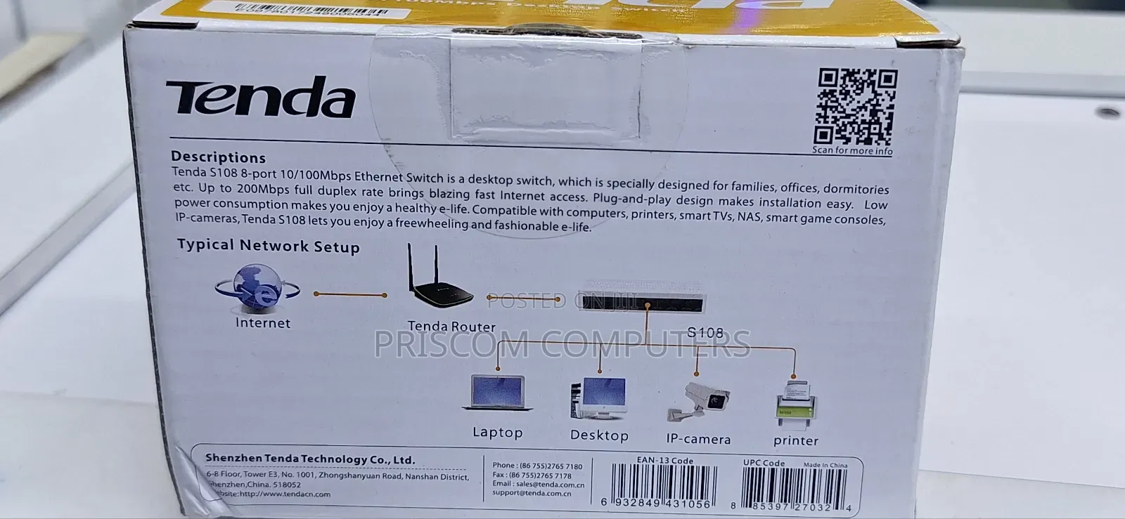 8 Port Tenda Switch